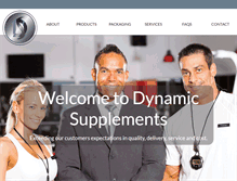 Tablet Screenshot of dynamicsupplements.com
